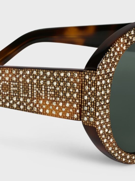 NEW CELINE WOMEN SUNGLASSES, HAVANA WITH STONE WOMEN EYEWEAR CELINE main image 4
